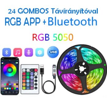 LED Színváltós Szalag  Távirányítóval (több méretben)