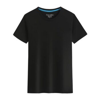 PRÉMIUM 100% Pamut Rövid Ujjú (fekete)