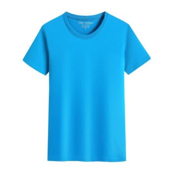 PRÉMIUM 100% Pamut Rövid Ujjú (oceánkék)