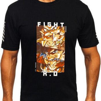 Fekete Dragon Ball Férfi rövid ujjú