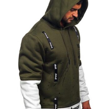 Zöld Fit Férfi kapucnis melegítőfelső