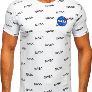 Fehér Nasa Férfi rövid ujjú